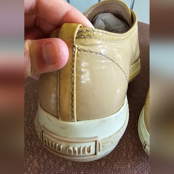 Miu Miu Patent Leather Sneakers - Picture 13 of 14